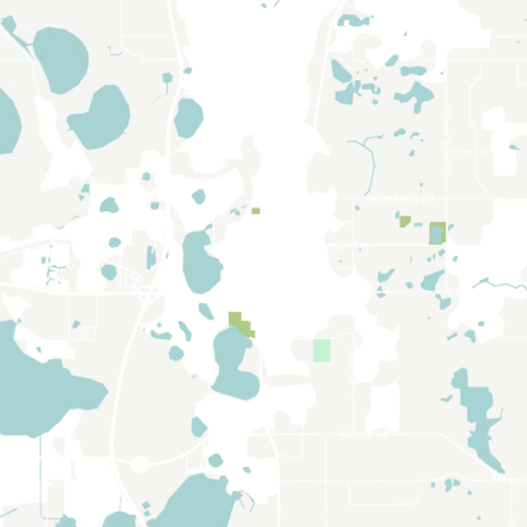 Map graphic of Haynes City, FL
