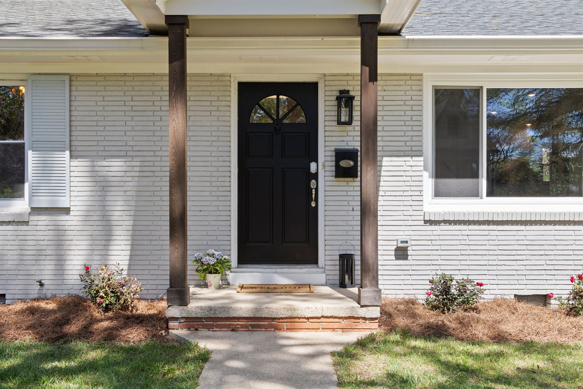 brick-home-front-entrance-stock